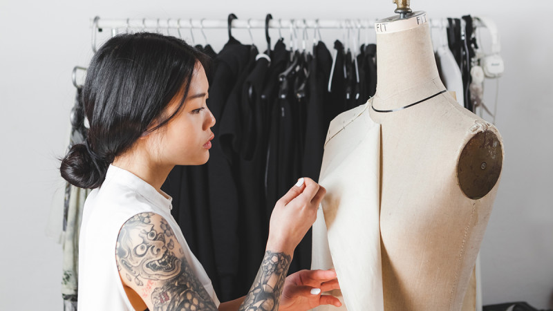 Women looking at apparel and brands